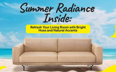 Summer Radiance Inside: Refresh Your Living Room with Bright Hues and Natural Accents