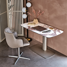 runner leather desk