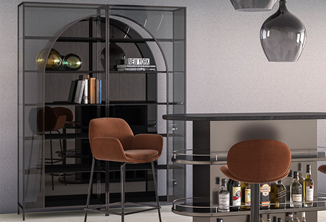 arch bookcase